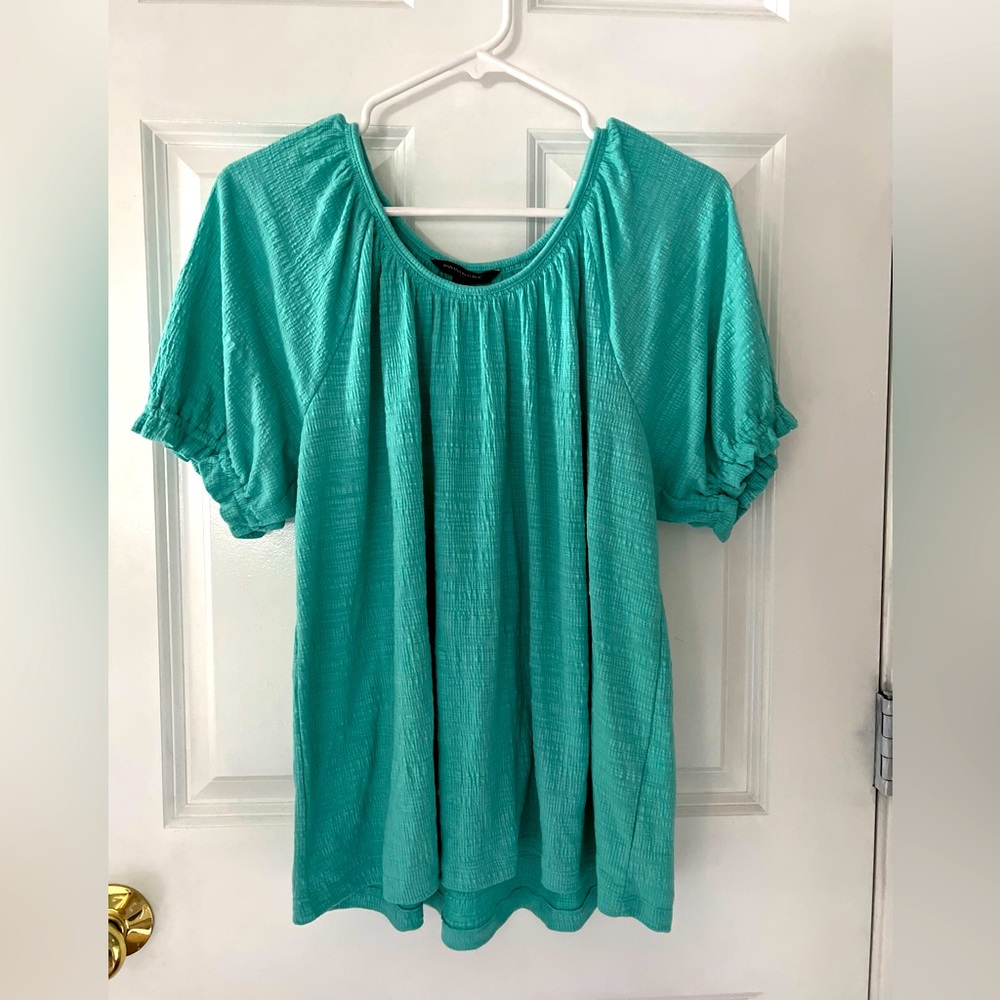 Banana Republic teal blouse size M